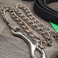 Nylon Lunge Line, 29" Nose Chain, snap loop end, rubber disc end *vgc/gc, mnr dirt & torn edges, rust
