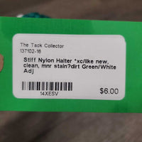 Stiff Nylon Halter *xc/like new, clean, mnr stain?dirt
