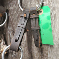 Leather Side Pull *fair, chewed/missing noseband, clean, v.stiff & dry
