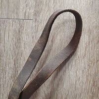 Leather Side Pull *fair, chewed/missing noseband, clean, v.stiff & dry

