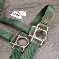 v.thick Nylon Halter *gc/vgc, clean, discolored, faded, v.stiff & twist

