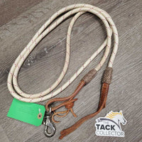 Narrow Yacht Rope Loop Barrel - Roper Reins, loops, snap, lace *gc, chewed/broken loop
