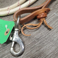 Narrow Yacht Rope Loop Barrel - Roper Reins, loops, snap, lace *gc, chewed/broken loop
