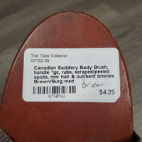 Body Brush, handle *gc, rubs, scraped/peeled spots, mnr hair & cut/bent bristles
