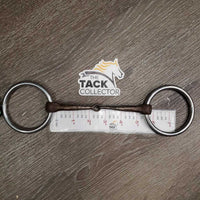 Thin Sweet Iron Western Hvy Loose Ring Bit *gc, clean & dirty, rusty, rubs, scuffs & scratches
