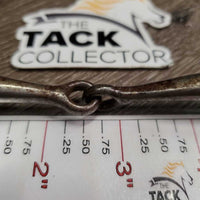Thin Sweet Iron Western Hvy Loose Ring Bit *gc, clean & dirty, rusty, rubs, scuffs & scratches
