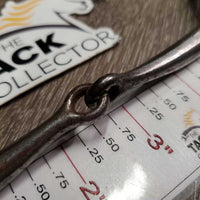 Thin Sweet Iron Western Hvy Loose Ring Bit *gc, clean & dirty, rusty, rubs, scuffs & scratches
