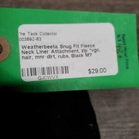 Snug Fit Fleece Neck Liner Attachment, zip *vgc, hair, mnr dirt, rubs
