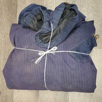 Lt Winter Blanket, 2 legs *gc, 0 wpf, repairs, mnr hair, dirt, rust, faded, pills, cracks, rubs, hair
