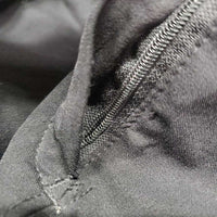 Euro Seat Breeches *gc/fair, twisted/split zipper, v.pilly inside & out, v.rubbed legs & seat, seam puckers, thread, loose stitching
