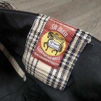 Euro Seat Breeches *gc/fair, twisted/split zipper, v.pilly inside & out, v.rubbed legs & seat, seam puckers, thread, loose stitching
