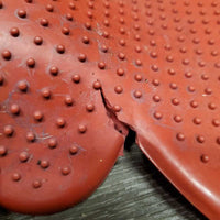 Double Sided Rubber Pimple Grooming Mitt *gc, dry, stiff, split, stains, older, dirty
