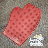 Double Sided Rubber Pimple Grooming Mitt *gc, dry, stiff, split, stains, older, dirty
