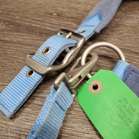 Nylon Fleece Lined Breakaway Halter, adj, snap *gc, MISSING Leather Breakaway Strap, clean, stains, rubs & hair
