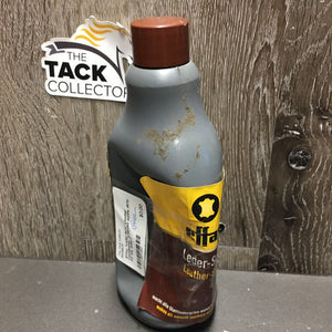 "Leder-Soft" Leather Conditioner *v.dented bottle, dirty, 1/3 full, older?