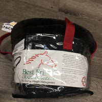 Nylon Web & Fleece Wrapped Noseband Grazing Muzzle - Halter, halter, extra strap, bag *new
