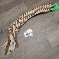 Long Cotton Lead Rope *vgc, NO Snap, mnr dirt, stains, older?, taped end
