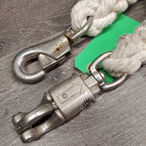 1 ONLY Thick Cotton Rope Trailer Tie *vgc, mnr dirt, stains & shavings