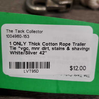 1 ONLY Thick Cotton Rope Trailer Tie *vgc, mnr dirt, stains & shavings