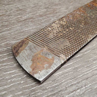 Hoof Rasp*gc/fair, broken handle, v.rusty, dirt
