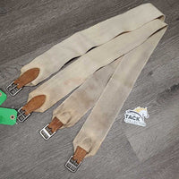 VINATGE 2 Cotton Web Gaited Saddle Girths *gc/fair, older, stains, edge rubs, loose stitching *NOT FOR RIDING
