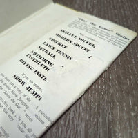 Riding By Mrs. V. D. S. Williams *fair, torn & taped cover, stains, warped, inscribed, split binding
