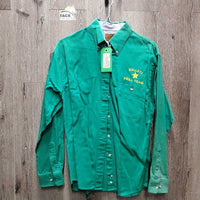 9x LS Hvy Cotton Western Shirts, "Bullets Drill Team" *vgc, stains-discolored spots

