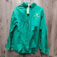 9x LS Hvy Cotton Western Shirts, "Bullets Drill Team" *vgc, stains-discolored spots