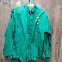 9x LS Hvy Cotton Western Shirts, "Bullets Drill Team" *vgc, stains-discolored spots