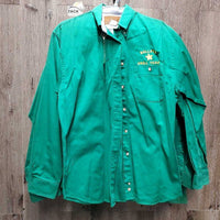 9x LS Hvy Cotton Western Shirts, "Bullets Drill Team" *vgc, stains-discolored spots
