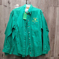 9x LS Hvy Cotton Western Shirts, "Bullets Drill Team" *vgc, stains-discolored spots
