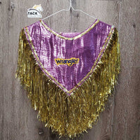 7x Show Rider Group Ponchos, Wide Cuffs,Tinsel Fringe, sequins *gc, loose sequins & edge, missing patches
