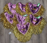 7x Show Rider Group Ponchos, Wide Cuffs,Tinsel Fringe, sequins *gc, loose sequins & edge, missing patches
