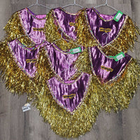 7x Show Rider Group Ponchos, Wide Cuffs,Tinsel Fringe, sequins *gc, loose sequins & edge, missing patches