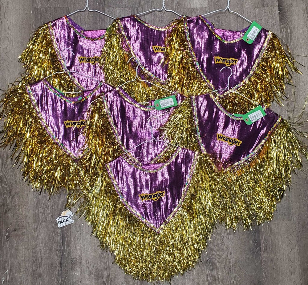 7x Show Rider Group Ponchos, Wide Cuffs,Tinsel Fringe, sequins *gc, loose sequins & edge, missing patches