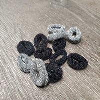 8x Show Rider Group Ponchos,Tinsel Fringe, sequins, 8x Wide Cuffs *gc, rip, loose velcro & tinsel, rubs, smokey