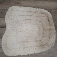 Contoured Fleece Lined Western Saddle Pad *gc/fair, mnr hair, dirt, pulls, clumpy, rubs, pills
