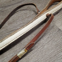 Patent Leather Headstall, Breastcollar, Tie Down Noseband *gc/fair, older, discolored, rubs, stains, stiff, xholes, taped, dirty
