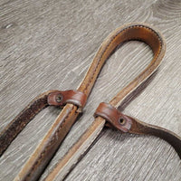 Patent Leather Headstall, Breastcollar, Tie Down Noseband *gc/fair, older, discolored, rubs, stains, stiff, xholes, taped, dirty
