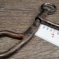 SS Dogbone Western Bit *fair, v.rusty, scuffs, chips
