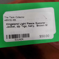 Light Fleece Sweater - Jacket, zip *vgc, hairy