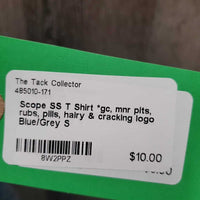 SS T Shirt *gc, mnr pits, rubs, pills, hairy & cracking logo
