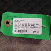 Non Slip Shimmable Quilt Half Pad *vgc, mnr dirt, hair, threads, rubs, stains, faded

