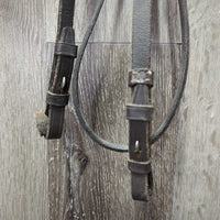 Rsd Bridle, Braided Reins *gc/fair, NO Nose, v.dry, v.stiff, mnr dirt, rubs, scrapes
