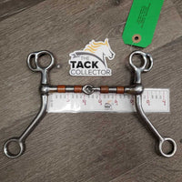 LS Cherry Roller Tom Thumb Bit *gc, clean, stain, scuffs, loose rollers
