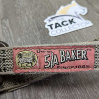 Nylon & Val du Bois Leather Crown Breakaway Halter, snap *gc, dirty, edge rubs/snags, stains *Crown *xc, mnr creases