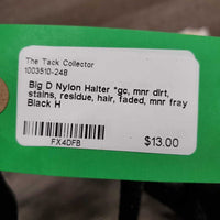 Nylon Halter *gc, mnr dirt, stains, residue, hair, faded, mnr fray
