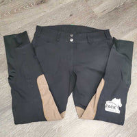 Euro Seat Breeches *gc, clean, seam puckers, mnr faded, rubs, pills & stains
