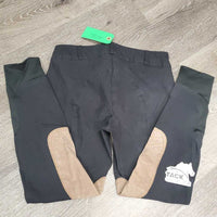 Euro Seat Breeches *gc, clean, seam puckers, mnr faded, rubs, pills & stains
