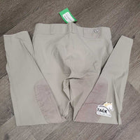 Euroseat Breeches *gc, dingy, seam puckers, rubs, pills, discolored seast & legs
